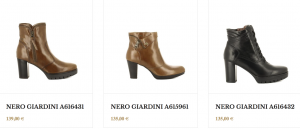 botines nero giardini